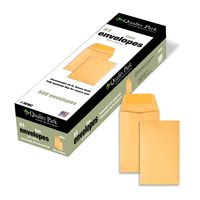 #1 Coin and Small Parts Envelope with Gummed Flap for Home or Office Use, 28 lb. Brown Kraft, 2-1/4 x 3-1/2, 500 per Box (50162)