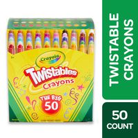 Crayola Twistables Crayons Coloring Set, Age 3+ - 50 Count