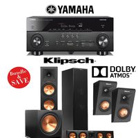 Klipsch Reference Premiere RP-280FA Dolby Atmos 5.1 Home Theater Package with Yamaha RX-A760BL A/V Receiver
