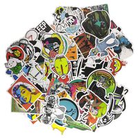 Loveliome 100 Pcs Not Repeat Laptop Stickers,Graffiti Patches Cartoon Hip Hop Logo Sticker for Water Bottles, Waterproof Motorcycle Bicycle Skateboard Luggage Decal, Style 4