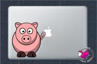 Fat Round Pig 6 Inch Color Vinyl Decal