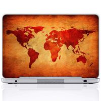 Meffort Inc 17 17.3 Inch Laptop Notebook Skin Sticker Cover Art Decal (Included 2 Wrist pad) - World Map