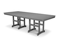 POLYWOOD Nautical 44-Inch by 96-Inch Dining Table, Slate Grey
