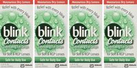 blink Contacts Lubricating Eye Drops 10 mL (Pack of 4)