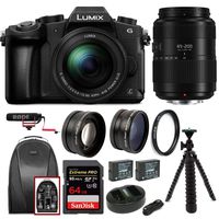 PANASONIC LUMIX G85 4K Mirrorless 2 Lens kit (12-60mm, 45-200mm Lenses) w/ 64GB Extreme Pro Bundle