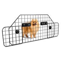 Zento Deals Adjustable Safety Car Dog Gate Heavy Duty Mesh Wire Barrier for SUVs, Cars and Vehicles, Safe for Pets, Headrest Protector, Perfect for Travelling, Universal Fit