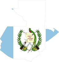 Map with flag inside guatemala 4x4.2 sticker decal die cut vinyl - Made and Shipped in USA