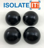 1.75" Dia Sorbothane Hemisphere Rubber Bumper Non-Skid Feet 30 Duro with Adhesive (4, 70 Durometer)
