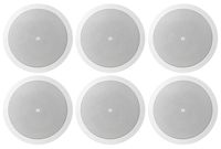 (6) JBL Control 16C/T White 6.5" 30w 70v Commercial Restaurant Ceiling Speakers