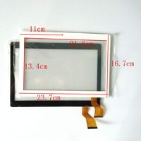 White Color EUTOPING R New 10.1 inch ZY-1002A Camera Hole 11cm Touch Screen Digitizer Replacement for Tablet