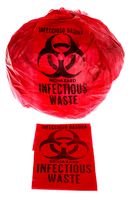 Biohazard Waste Disposal Bag (10 Gal) 24" X 24" (Sheet of 10)