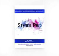 Stencil Pro Tattoo Transfer Paper | 50 Sheets 8.5" x 11" A4 Size Thermal Stencil Paper for Tattoos by Numbskin