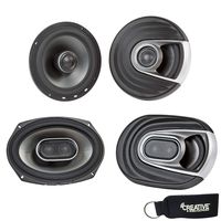Polk MM652 6.5" Front Coaxial and Rear MM692 6x9 Speaker System Bundle Includes 2 Pair