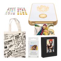 Lifeprint 2x3 Wizarding Magic Photo and Video Printer (White) Photo Album Bundle