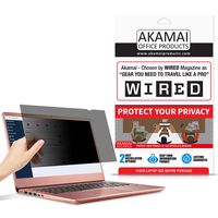 17" Akamai Computer Privacy Screen (16:10) - Black Security Shield - Laptop Monitor Protector - UV and Blue Light Filter (17.0 inch Widescreen (16:10), Black)
