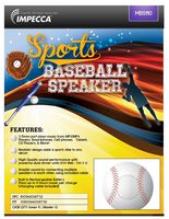 Impecca Sports Baseball Speaker (Size of a Softball)