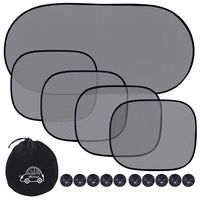 Car Sun Shade for Side and Rear Window (5 Pack), UV Protection Rear/Side Window Sunshade Mesh Back Car Window Visor with Suction Cup Blocks Glare and UV Rays Sun Protector for Children Baby Kids Pets