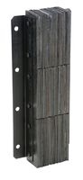 Vestil V-1130-4.5 Rubber Vertical Laminated Dock Bumper, 13" Width, 30" Height, 4.5" Projection