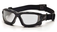 Pyramex I-Force Sporty Dual Pane  Anti-Fog Goggle, Black Frame/Clear Anti-Fog Lens