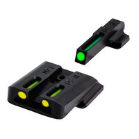 TRUGLO TG131MPTY TFO Brite-Site Series, S&W M&P, SD9 & SD40, Yellow Rear Sight