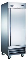Heavy Duty Commercial Stainless Steel Reach-In Freezer (23 cu ft, One Solid Door)