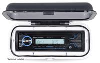 Belva BMRC3W Flip-up, White Water-Resistant Marine Radio Cover/Radio Splash Guard
