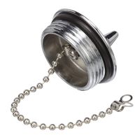 SeaChoice 32521 Replacement Gas Fill Cap - Chrome Plated Zamak - Fits 32041, One Size