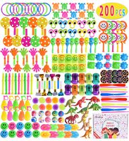 Max Fun 200Pcs Random Color Assortment Toys for Kids Birthday Party Favors Prizes Box Toy Assortment Classroom Rewards,Pinata Filler Toys, Toys Treasure Box