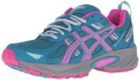 ASICS Women's Gel-Venture 5 Trail Runner, Ocean Depth/Pink Glow/Aruba Blue, 6.5 M US