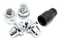 Set of 4 12x1.5 Veritek OE 1.47 Inch Mag Factory Style Replacement Chrome Lug Nut Wheel Locks for Lexus Toyota