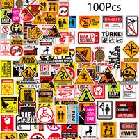 Kilmila Funny Stickers [100pcs] Quality Decal Value Pack Vinyls Stickers Gift | Great for Construction Toolbox, Hardhat,Skateboard Guitar Travel Case Sticker Door Laptop Luggage Car Bike Bicycle Helme