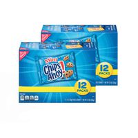 CHIPS AHOY! Mini Chocolate Chip Cookies, 2 Boxes of 12 Packs (24 Total Snack Packs)