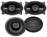 (2) Hifonics ZS653 6.5" 600 Watt Car Stereo Speakers+(2) 4x6" 400 Watt Speakers