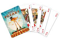 Tree-Free Greetings Standard Playing Card Deck, God Bless The Freaks Themed Boutique Art (49481)
