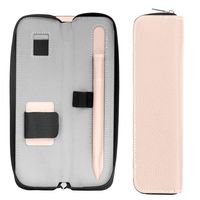 MoKo Holder Case for Apple Pencil/Apple Pencil 2 2018 Release, Carrying Bag Sleeve Pouch Cover for iPad Air (3rd Gen) 10.5"/iPad Mini (5th Gen) 7.9"/New iPad 10.2 2019 (Built-in Pocket), Rose Gold