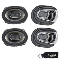 Polk MM692 6x9 Coaxial Speakers Bundle Includes 2 Pair with Marine and Powersports Certification