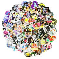 Anime Cartoon Stickers The Princess Comes Across for Water Bottles Big 100-Pack Cute Waterproof Aesthetic Trendy Stickers for Girls Perfect for Waterbottle, Laptop, Phone, Travel Extra Durable 100% Vi