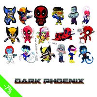 H2 Studio Decal Funny X Men Sticker Sticker Scrapbooking Car Luggage Laptop Skateboard Phone Guitar Motorcycle (X Men)