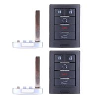 ECCPP Replacement fit for Uncut 315MHz Keyless Entry Remote Key Fob Cadillac SRX/ATS/ELR/XTS NBG009768T (Pack of 2)