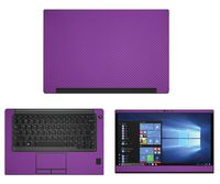 Decalrus - Protective Decal for Dell Latitude 7480 (14" Screen) Laptop Purple Carbon Fiber Skin case Cover wrap CFdellLatitude7480Purple