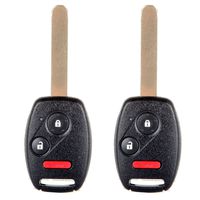 ECCPP Replacement Uncut 313.8MHz Keyless Entry Remote Car Key Fob fit for Honda CR-Z CRV FIT Insight Accord Crosstour MLBHLIK-1T (Pack of 2)