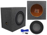 Alpine R-W10D4 10" 2250w Dual 4-Ohm Car Audio Subwoofer+Sealed Sub Box Enclosure