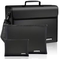 Fireproof Bags - 2019 Upgraded XL Fireproof Document Bags,(17 x 12 x5 inch) Three Layers Fire Safe Bag and Waterproof Storage,Non-Itchy Silicone Coated Safe Box for Documents,Money and Valuables