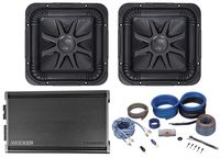 (2) Kicker Solo Baric L7S102 L7 10" Car Subwoofers + 46CXA1200.1 Mono Amplifier