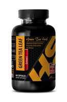 Fat Burner Natural - Green Tea Leaf Extract - Green Tea Extract Capsules - 1 Bottle 60 Capsules