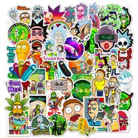 Rick and Morty Stickers for Hydro Flask, | 50 PCS | Vinyl Waterproof Stickers for Laptop,Skateboard,Water Bottles,Computer,Phone, Cute Anime Stickers (Rick and Morty)
