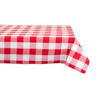 DII Buffalo Check Tabletop Collection, 60x104, Red & White