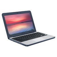ASUS Chromebook C202SA-YS04 11.6" Ruggedized and Water Resistant Design with 180 Degree Hinge (Intel Celeron 4GB RAM, 32GB eMMC, Dark Blue) (Renewed)
