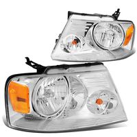 DNA Motoring HL-OH-F1504-CH-AM Headlight Assembly, Driver and Passenger Side