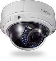 TRENDnet Indoor/Outdoor 2MP 1080p Varifocal PoE IR Dome Network Camera, IP66 Rated Housing, Adjustable Lens, Digital WDR, IK10 Vandal Resistant, ONVIF, IPv6, TV-IP341PI